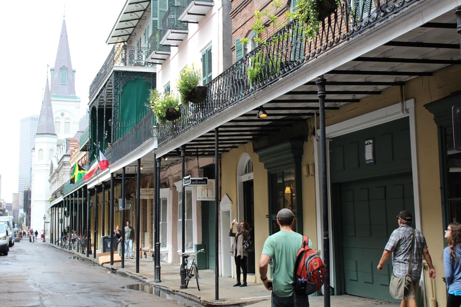 Guests taking a French Quarter walking tour in New Orleans