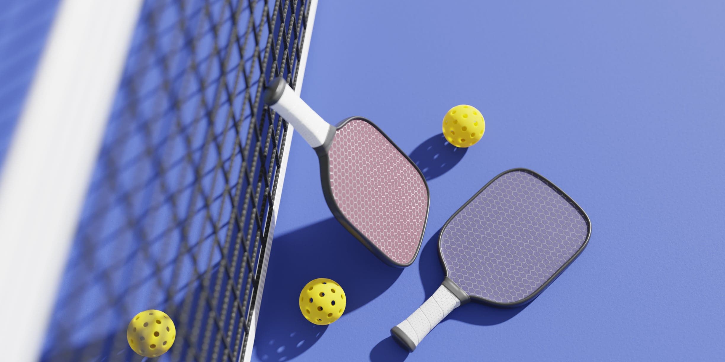 New Orleans attractions rackets and balls for playing pickleball during NOLA Pickleball fest