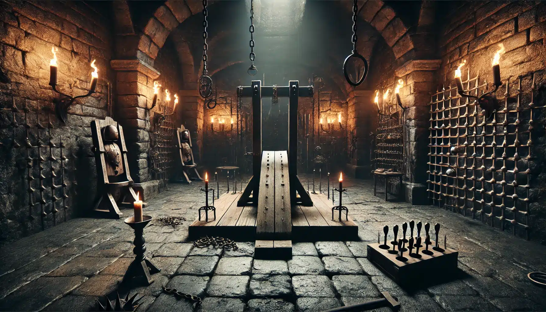 depiction of madame Delphine LaLaurie's torture chamber